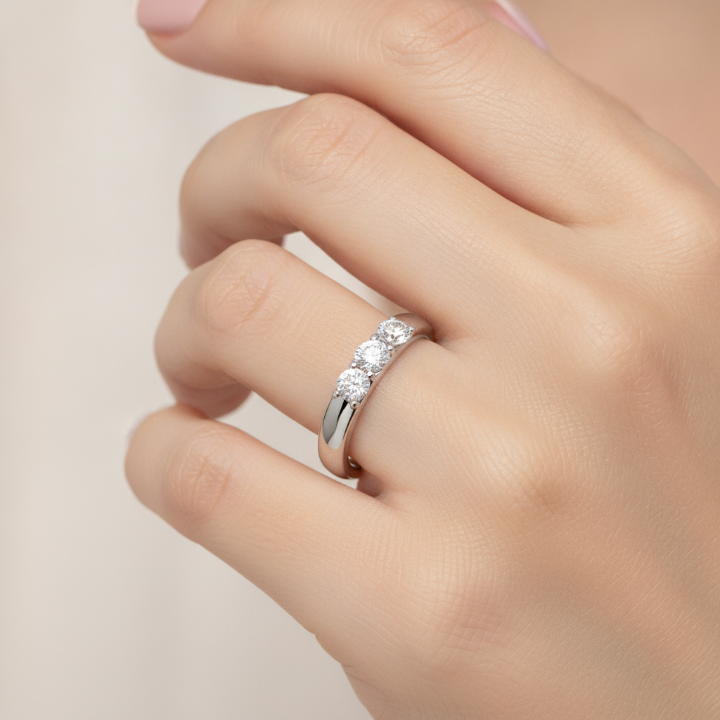Grace Quad Stone Ring In 925 Sterling Silver - Fourteen