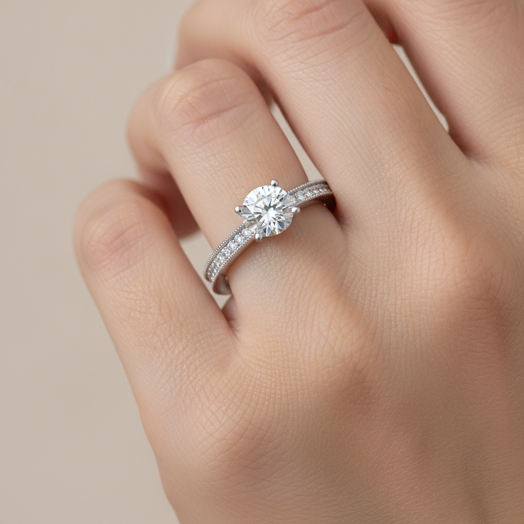 The Glamourous Solitaire Ring - Fourteen