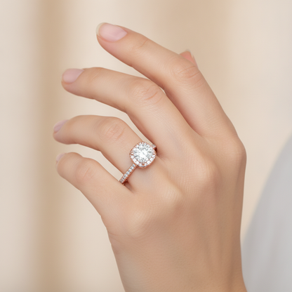 Ingenious Solitaire Ring In 925 Sterling Silver - Fourteen