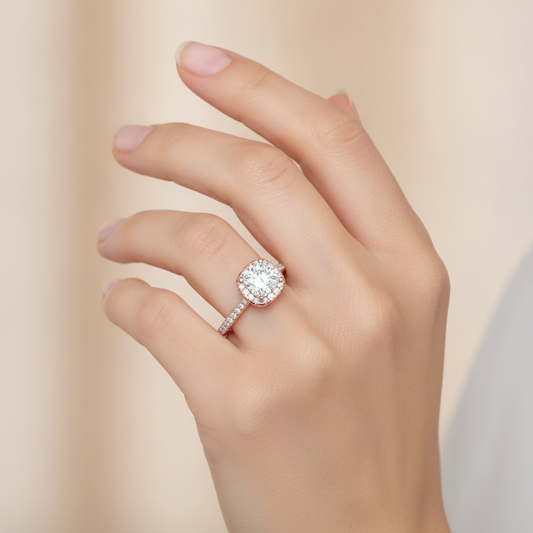 Ingenious Solitaire Ring In 925 Sterling Silver - Fourteen