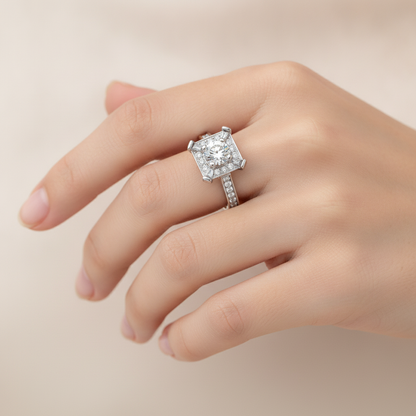 The Attractive Single Stone Ring - Fourteen