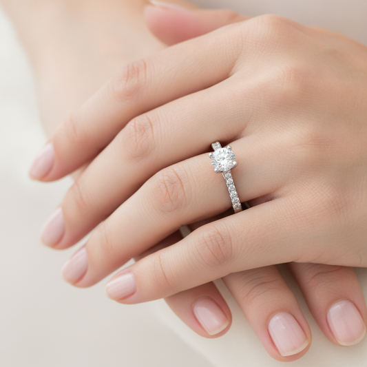 The Fortunate Solitaire Ring - Fourteen
