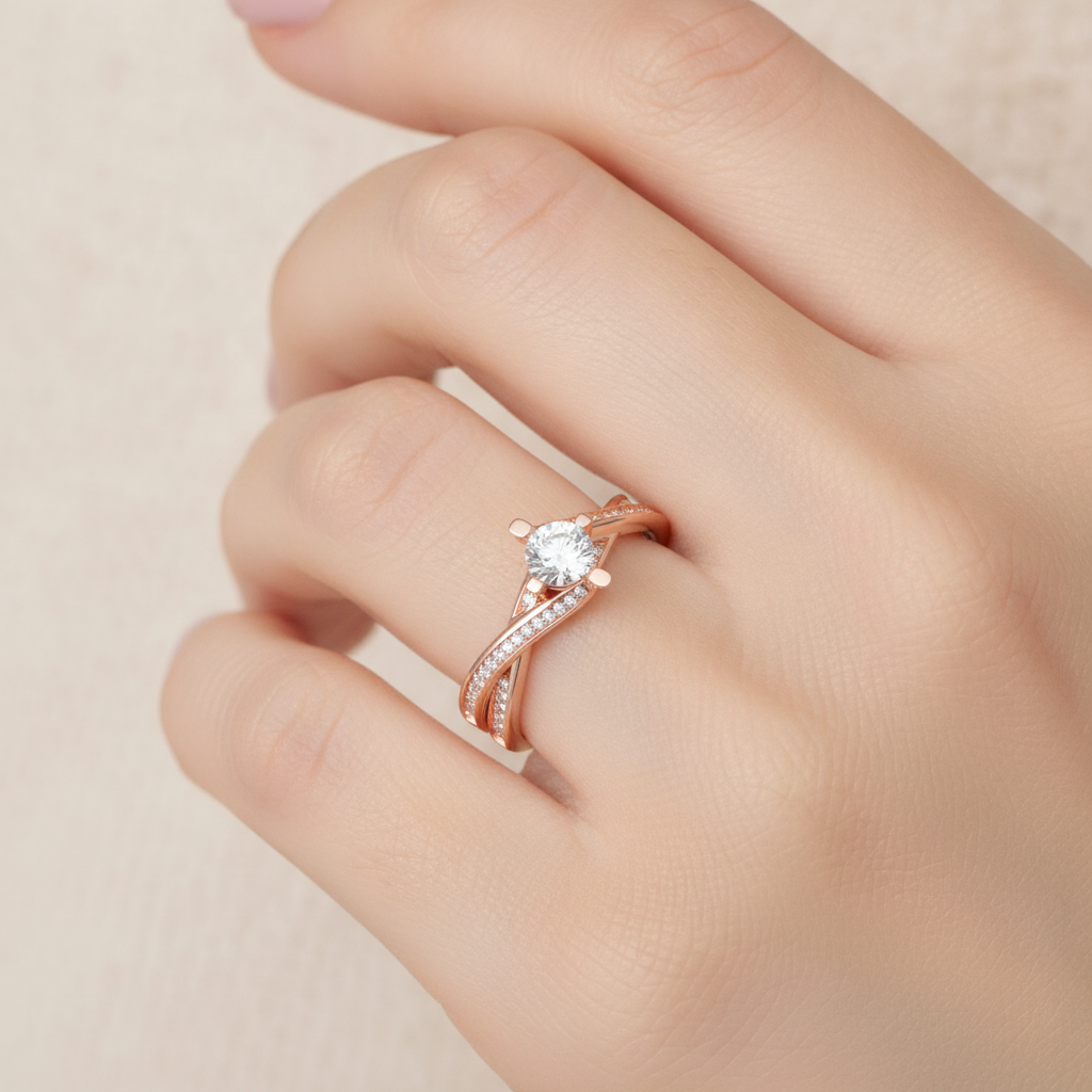 Hermoso Solitaire Ring In 925 Sterling Silver - Fifteen