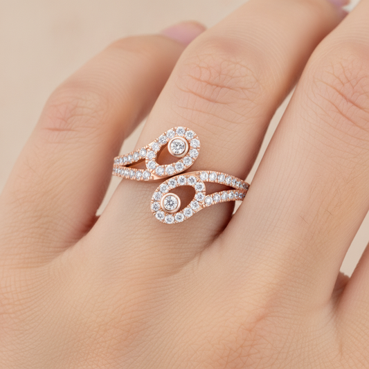 Dream Of Dazzle Cluster Ring In 925 Sterling Silver - Fourteen