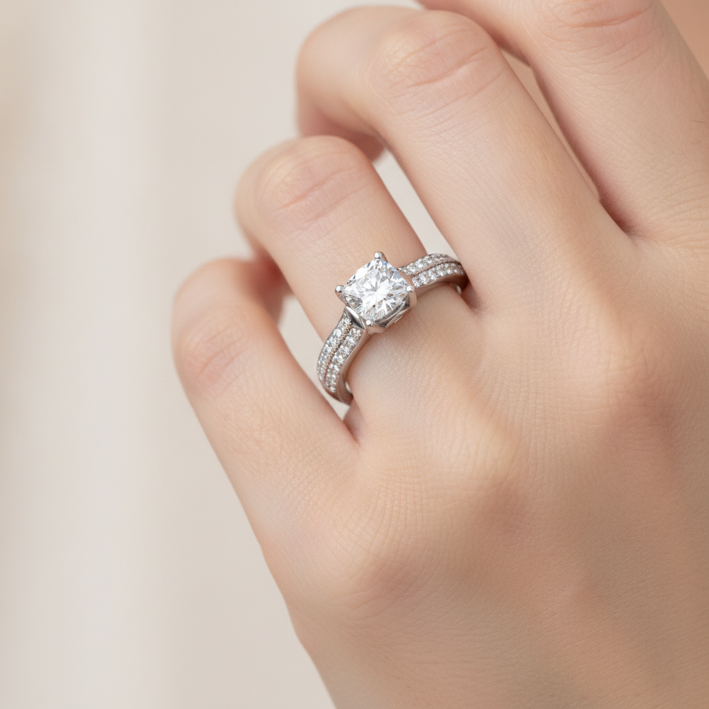 The Stunning Solitaire Ring In 925 Sterling Silver - Fourteen