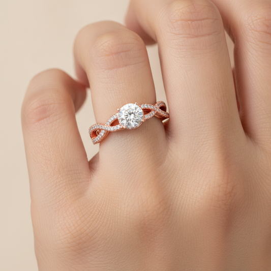 Unsurprisingly Diamond Ring In 925 Sterling Silver - Fourteen