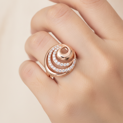 Flutter Band In 925 Sterling Silver - Fourteen