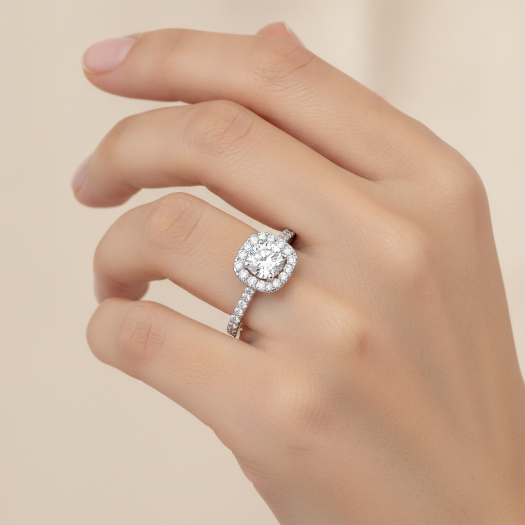 Ravishing Solitaire Ring In 925 Sterling Silver - Fourteen