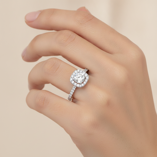 Ravishing Solitaire Ring In 925 Sterling Silver - Fourteen