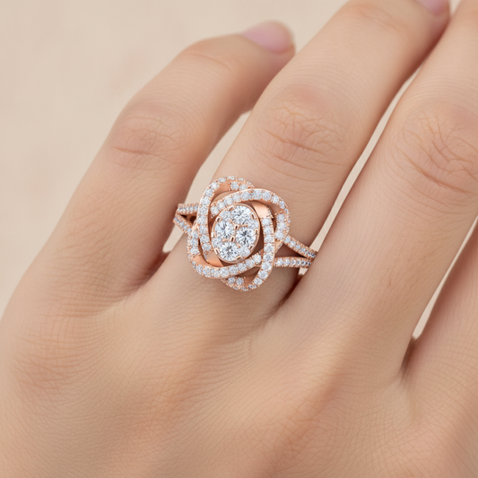Oval Cocktail Ring - Fourteen