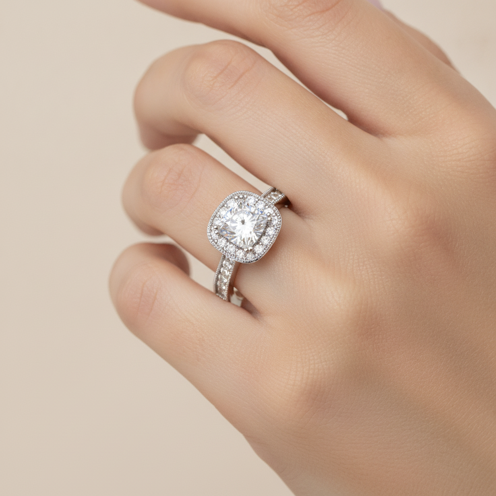 Handsome Solitaire Ring In 925 Sterling Silver - Fourteen