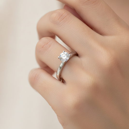 Engaging Solitaire Ring - Fourteen