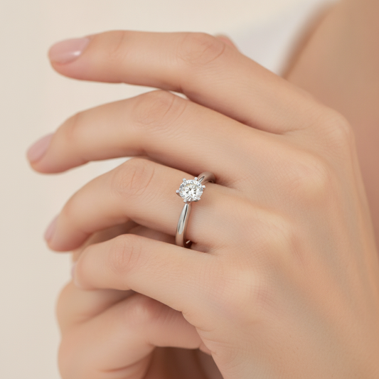 The Wonderful Single Stone Ring - Fourteen
