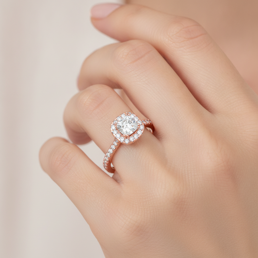 Graceful Solitaire Ring - Fourteen