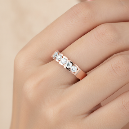 Strand Half Eternity Band - Fourteen
