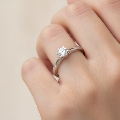 The Cosy Single Stone Ring - Fourteen