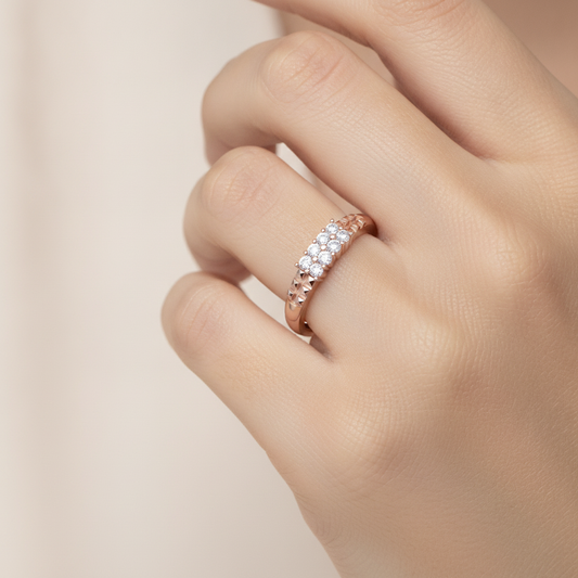 Paradise Band In 925 Sterling Silver - Fourteen