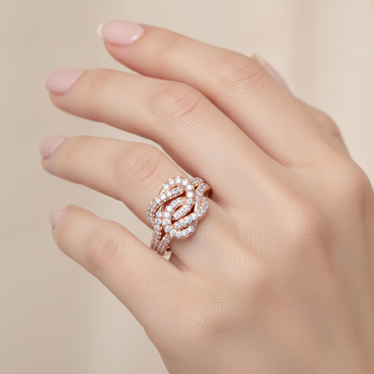 Twinned And Triggered Cocktail Ring - Fourteen