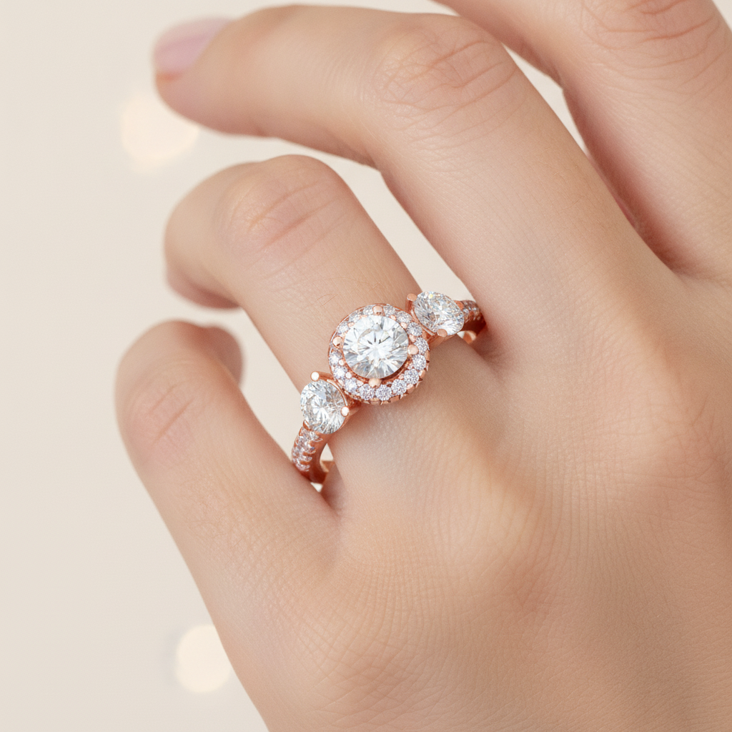 Cultured Tri Stone Ring - Fifteen