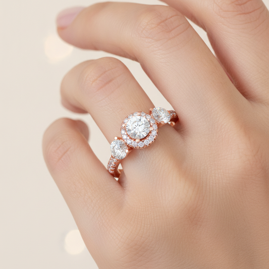 Cultured Tri Stone Ring - Fifteen