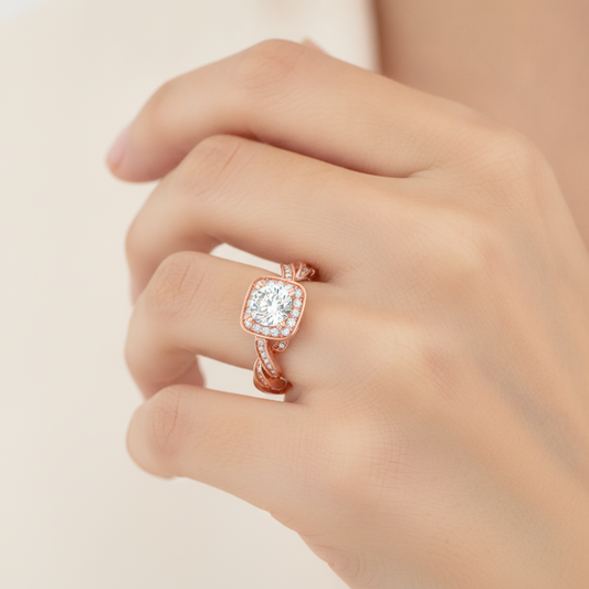 Discerning Solitaire Ring In 925 Sterling Silver - Fourteen