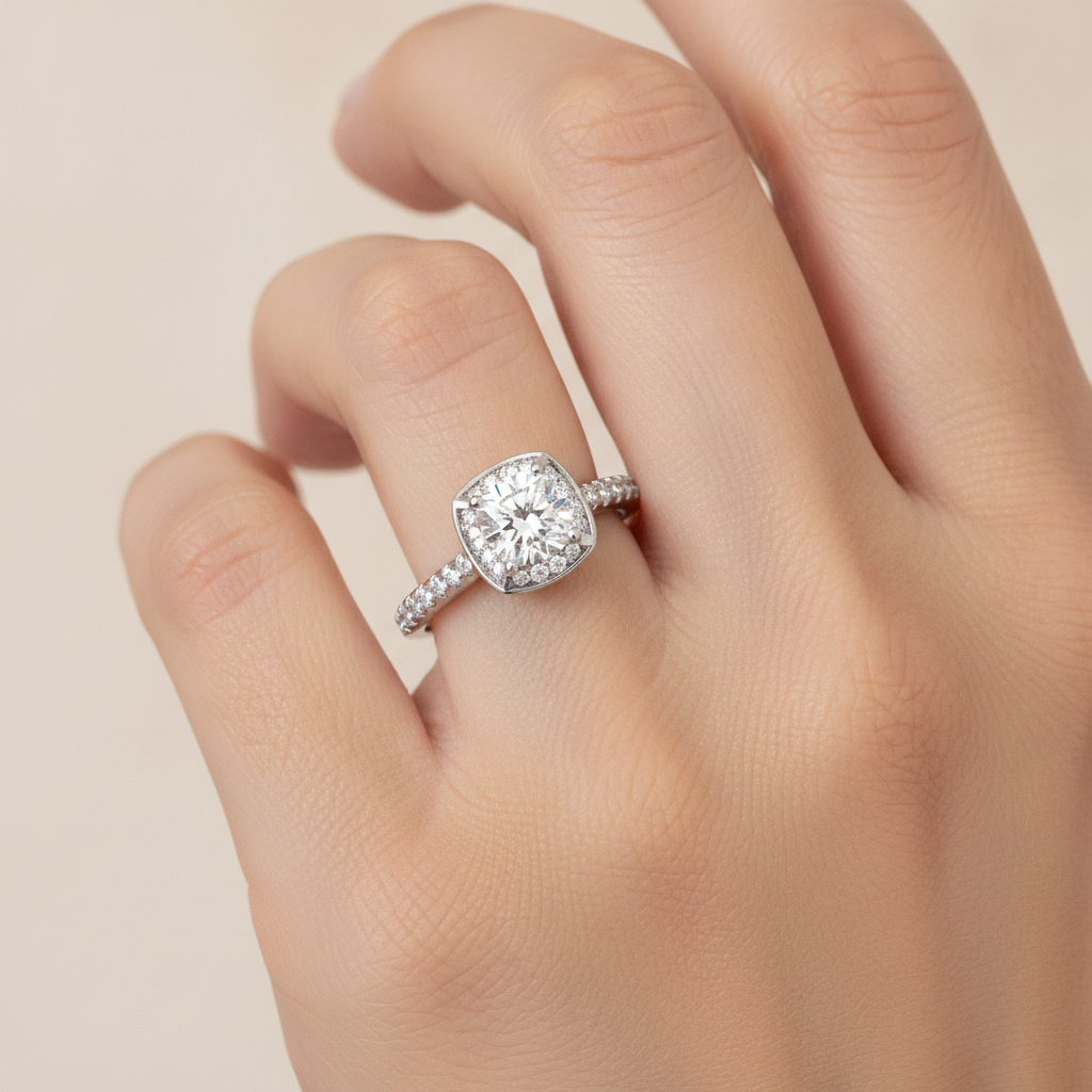Imbrication Halo Ring - Fourteen