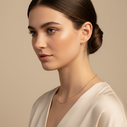 14K Gold Cable Chain Necklace 20 inch