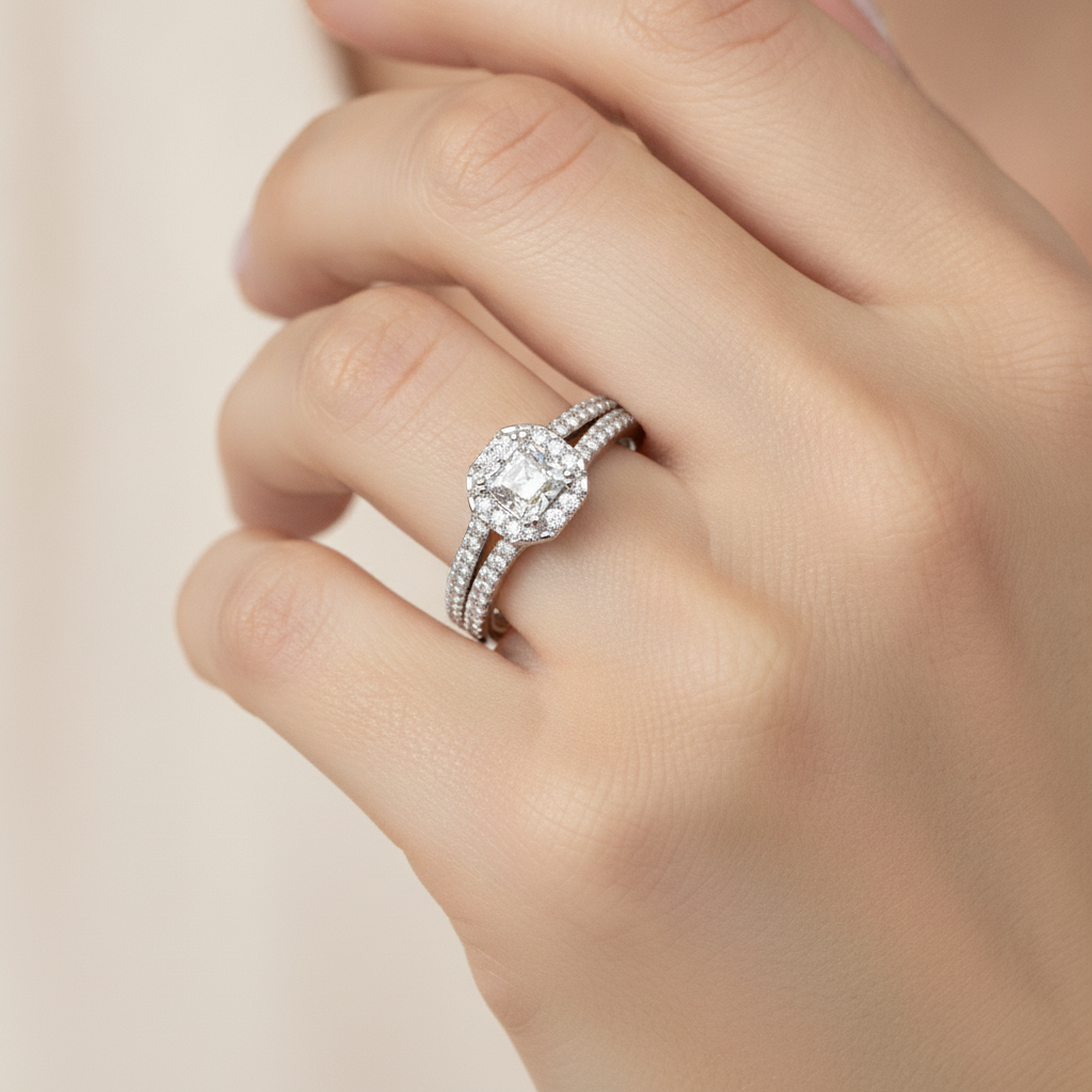The Edgy Single Stone Ring In 925 Sterling Silver - Fourteen