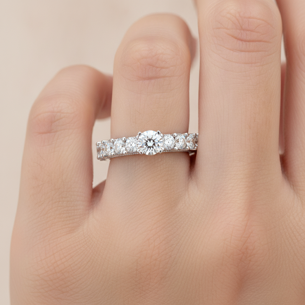 The Flattering Solitaire Ring - Fourteen