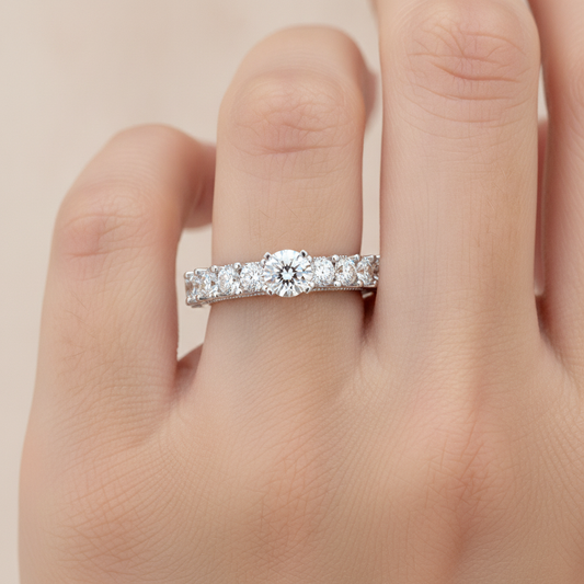 The Flattering Solitaire Ring - Fourteen