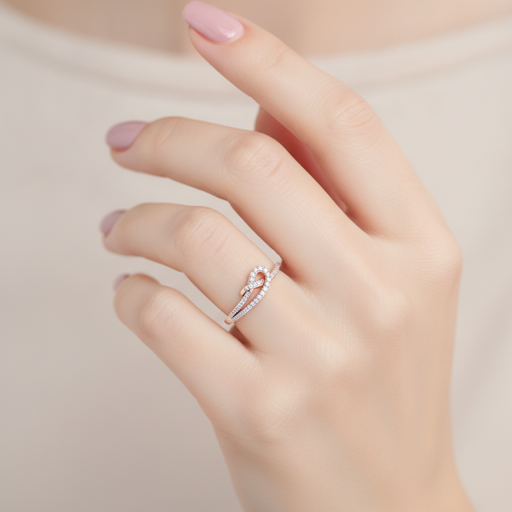 Dollice Diamond Band In 925 Sterling Silver - Fifteen