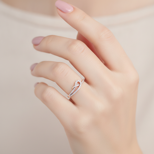 Dollice Diamond Band In 925 Sterling Silver - Fifteen
