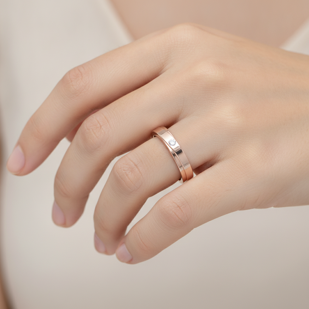 Uni Band 2 Ring In 925 Sterling Silver - Fourteen