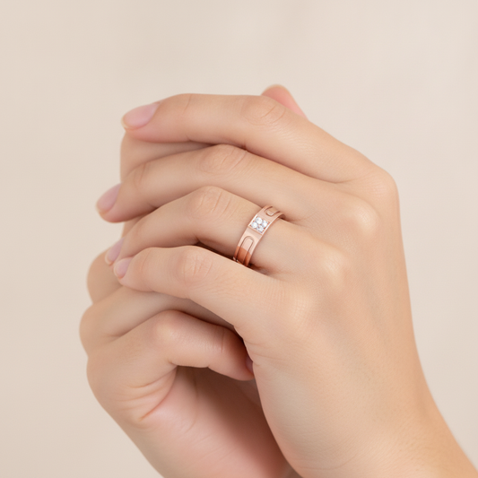 Gorgeous Vibe Two Stone Ring In 925 Sterling Silver - Fourteen