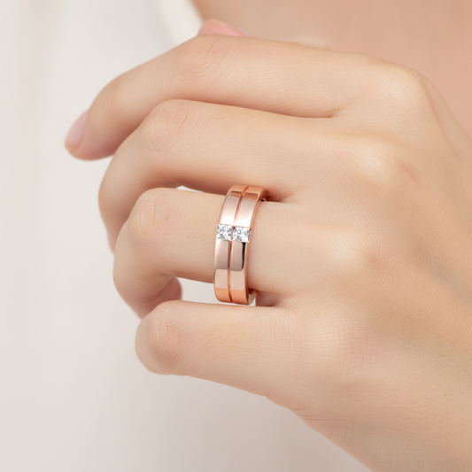 Finest Men's Broad Band Ring In 925 Sterling Silver - Fourteen