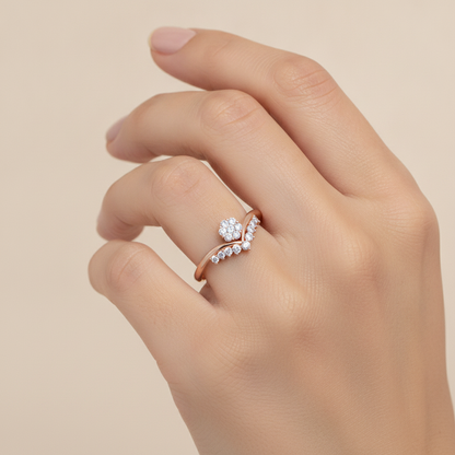 Orion Ring In 925 Sterling Silver - Fourteen