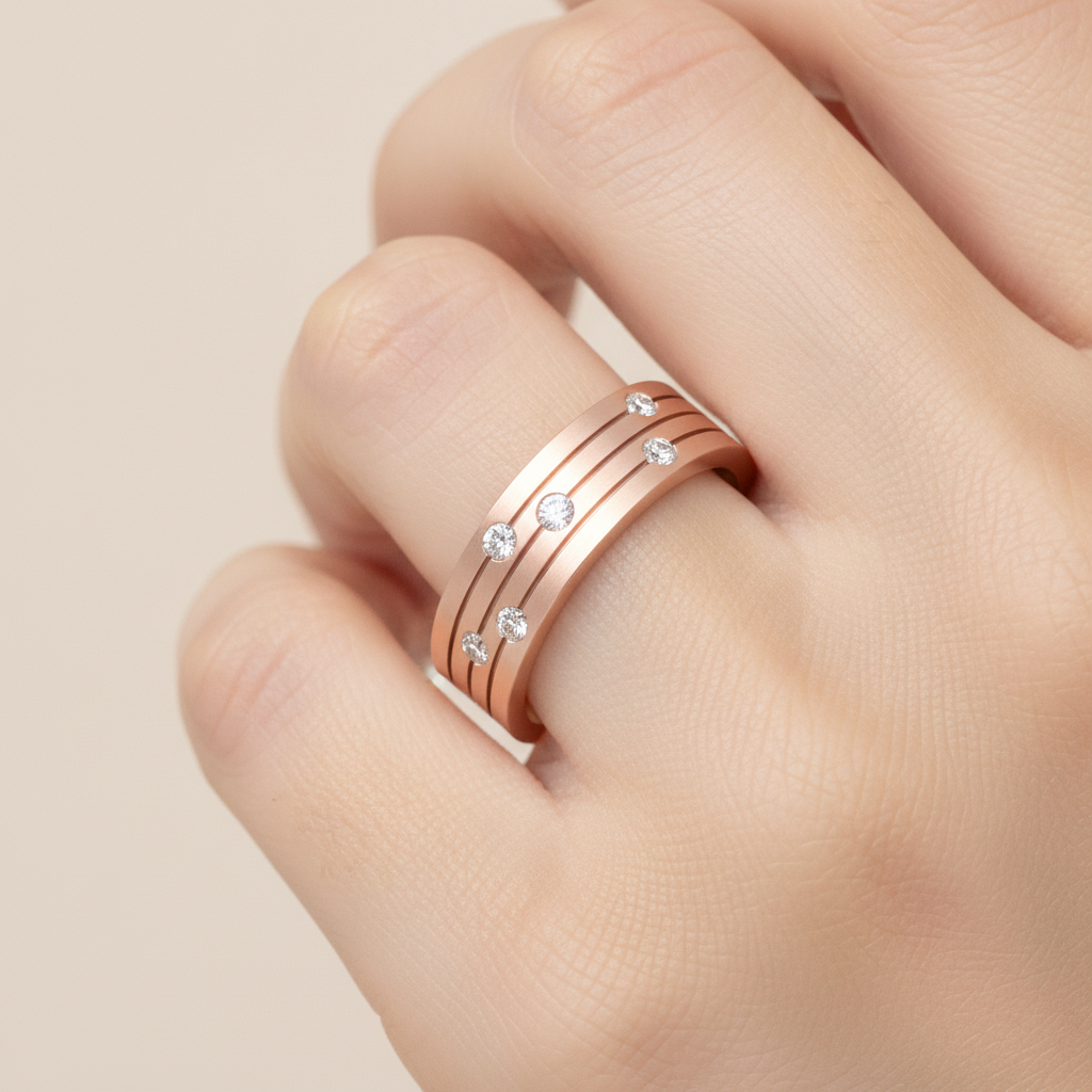 Astonishing Band In 925 Sterling Silver - Fourteen