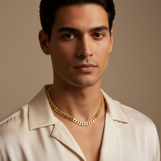 24 Inch Cuban Link Chain Necklace For Men 8 Mm Wide - Two