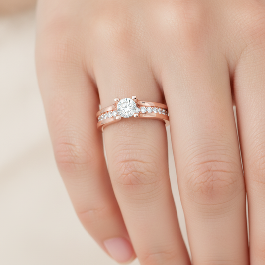 Sovereign Solitaire Ring In 925 Sterling Silver - Fifteen