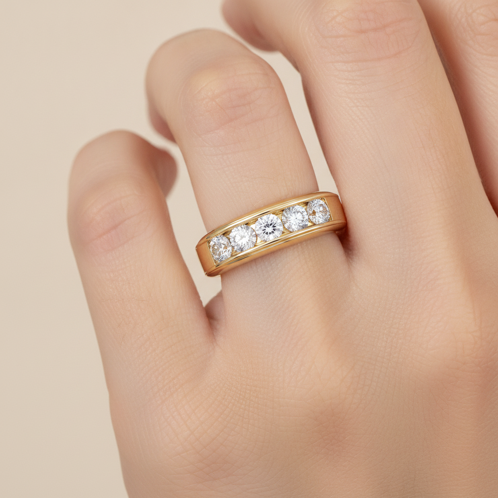 Ultimate Jewel Men's Broad Band Ring - Fourteen