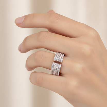 Added Dazzle Cluster Ring - Fourteen