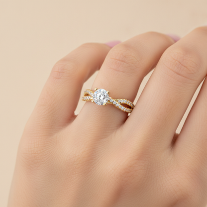 Seren Solitaire Ring - Fourteen