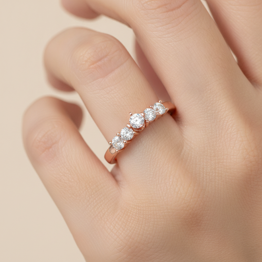 Holy Solitaire Ring In 925 Sterling Silver - Fourteen