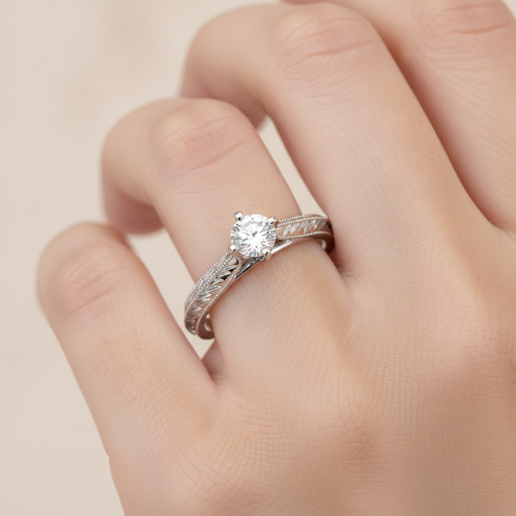Truffle Solitaire Ring - Fifteen