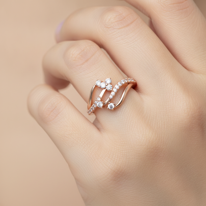 New Horizon Ring In 925 Sterling Silver - Fourteen