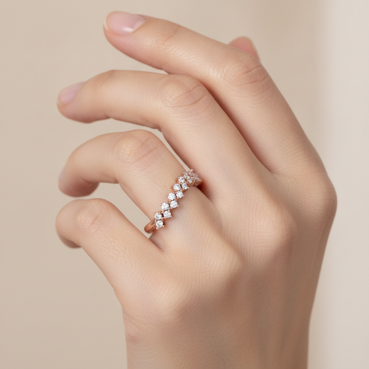 Majestic Band Half Eternity Ring - Fourteen