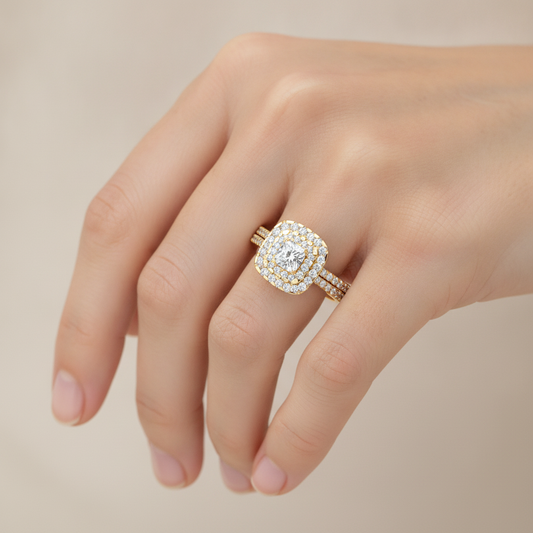 Natural Solitaire Ring In 925 Sterling Silver - Fourteen