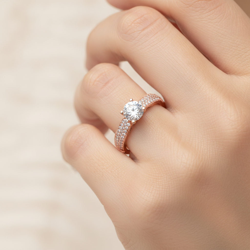 High Spirited Solitaire Ring - Fourteen