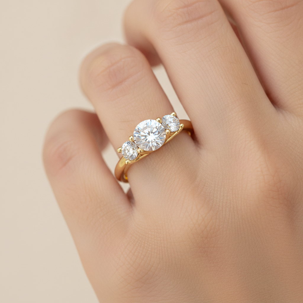 Chief Halo Solitaire Ring In 925 Sterling Silver - Fourteen