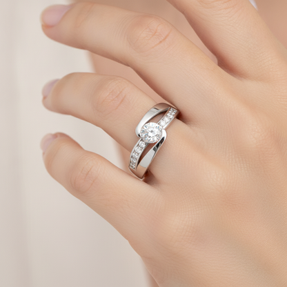 The Perfect Engagement Ring In 925 Sterling Silver - Fourteen